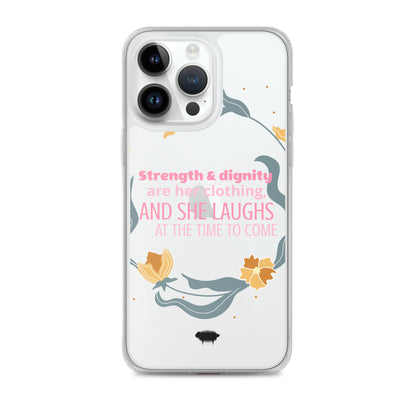 Proverbs 31:25 Clear Case for iPhone® - Valiant Sheep