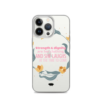 Proverbs 31:25 Clear Case for iPhone® - Valiant Sheep