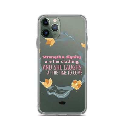 Proverbs 31:25 Clear Case for iPhone® - Valiant Sheep