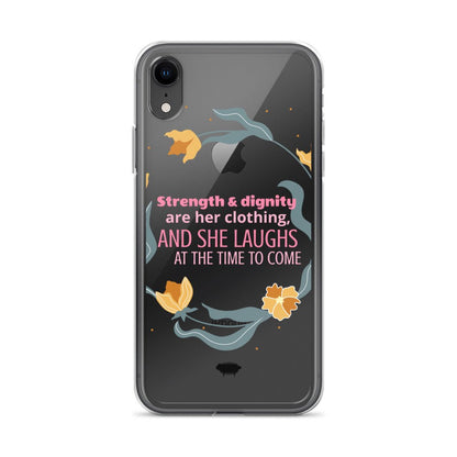 Proverbs 31:25 Clear Case for iPhone® - Valiant Sheep