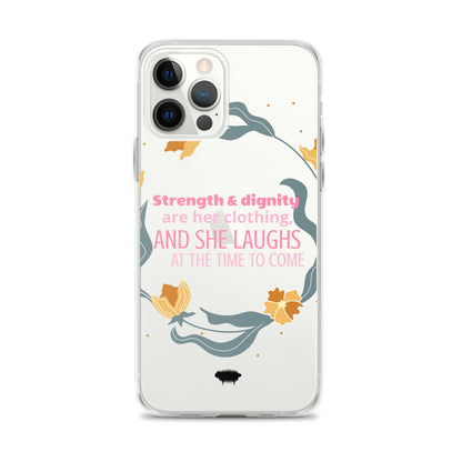 Proverbs 31:25 Clear Case for iPhone® - Valiant Sheep