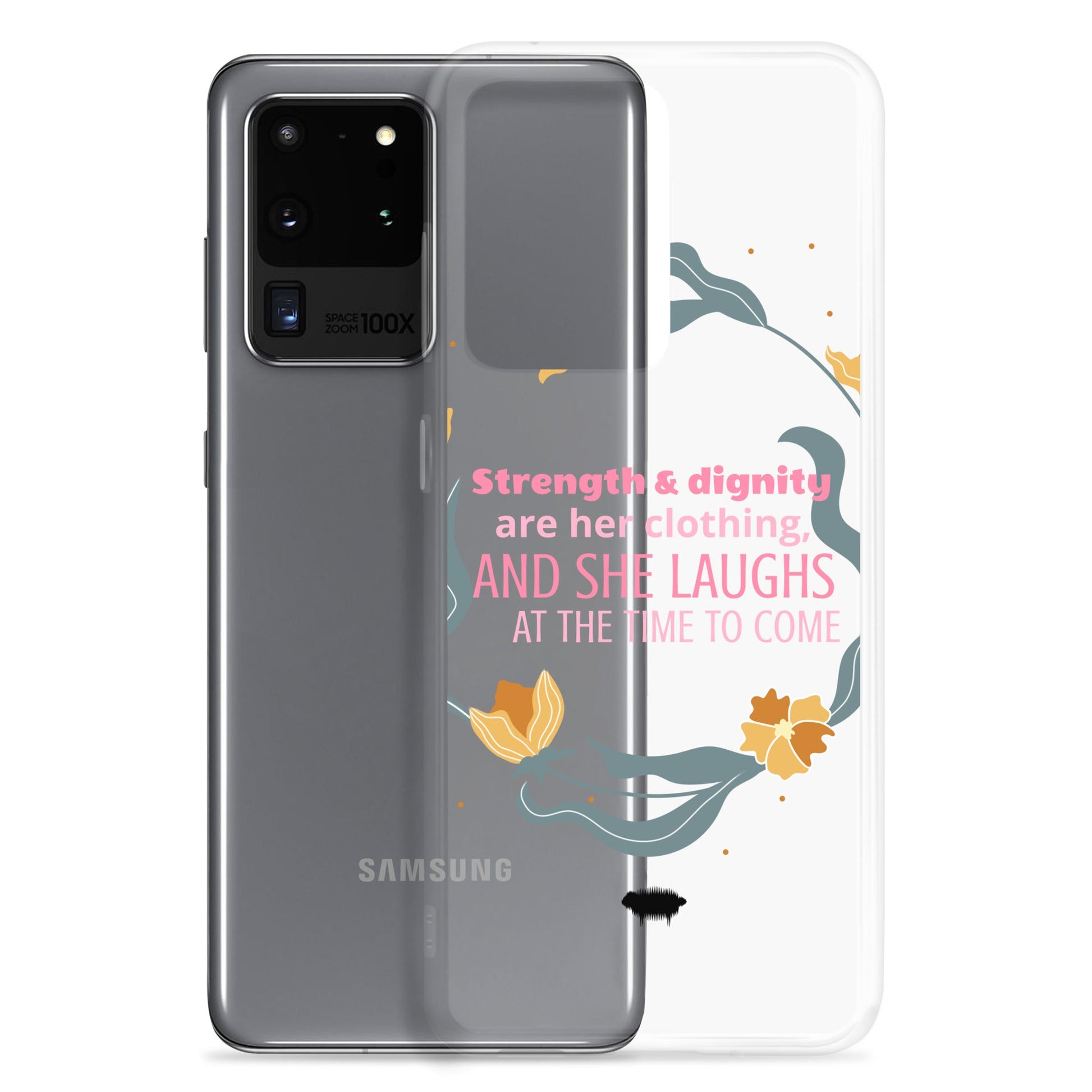 Proverbs 31:25 Clear Case for Samsung® - Valiant Sheep