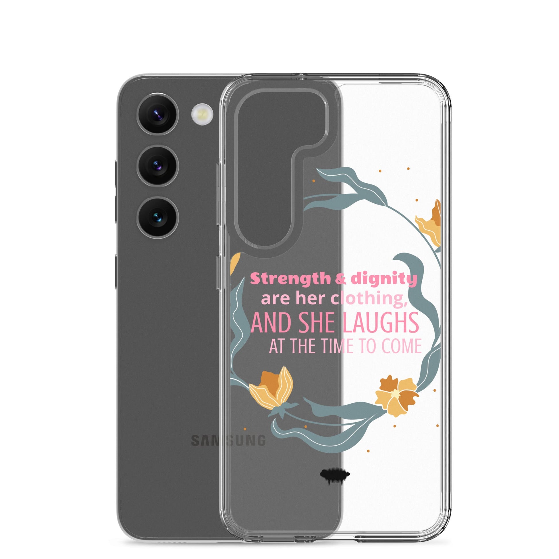 Proverbs 31:25 Clear Case for Samsung® - Valiant Sheep