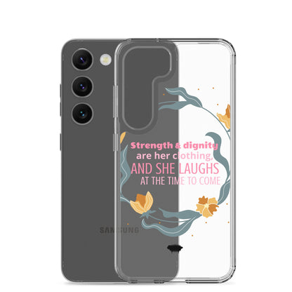 Proverbs 31:25 Clear Case for Samsung® - Valiant Sheep