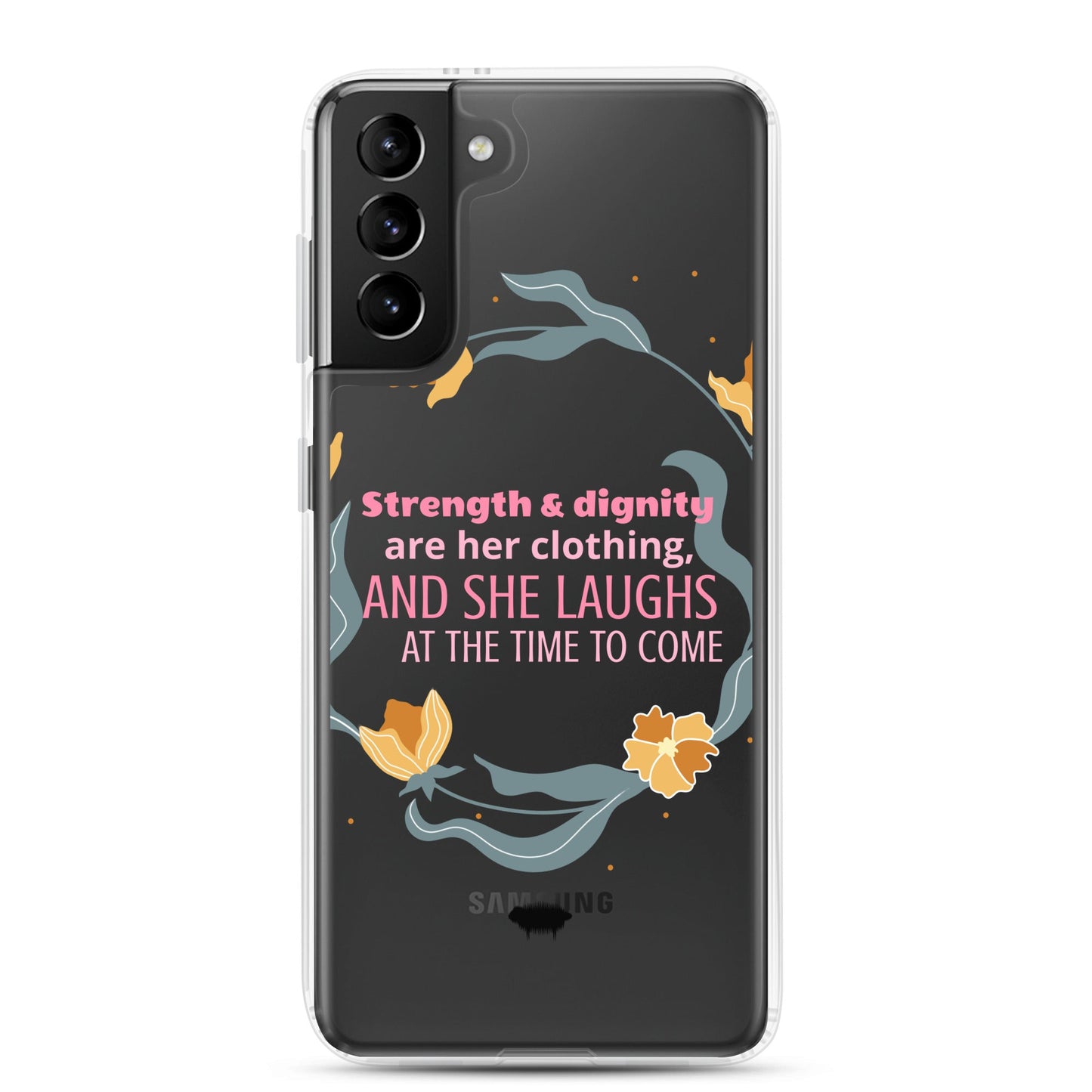 Proverbs 31:25 Clear Case for Samsung® - Valiant Sheep