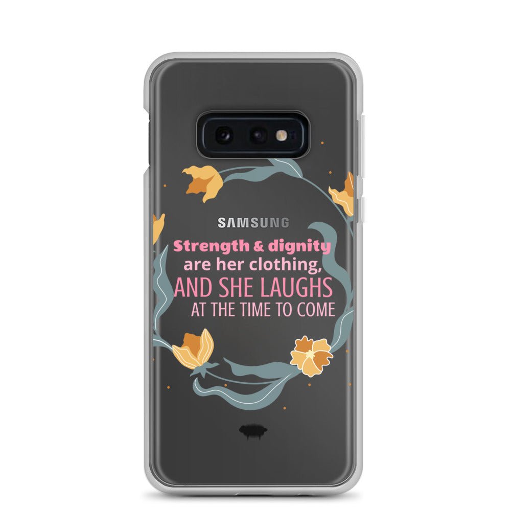 Proverbs 31:25 Clear Case for Samsung® - Valiant Sheep