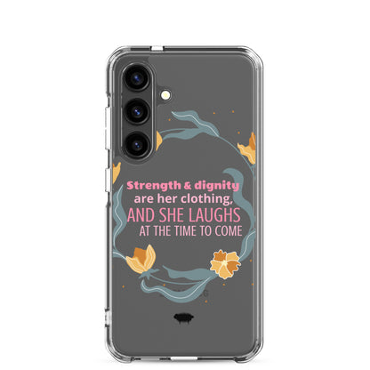 Proverbs 31:25 Clear Case for Samsung® - Valiant Sheep