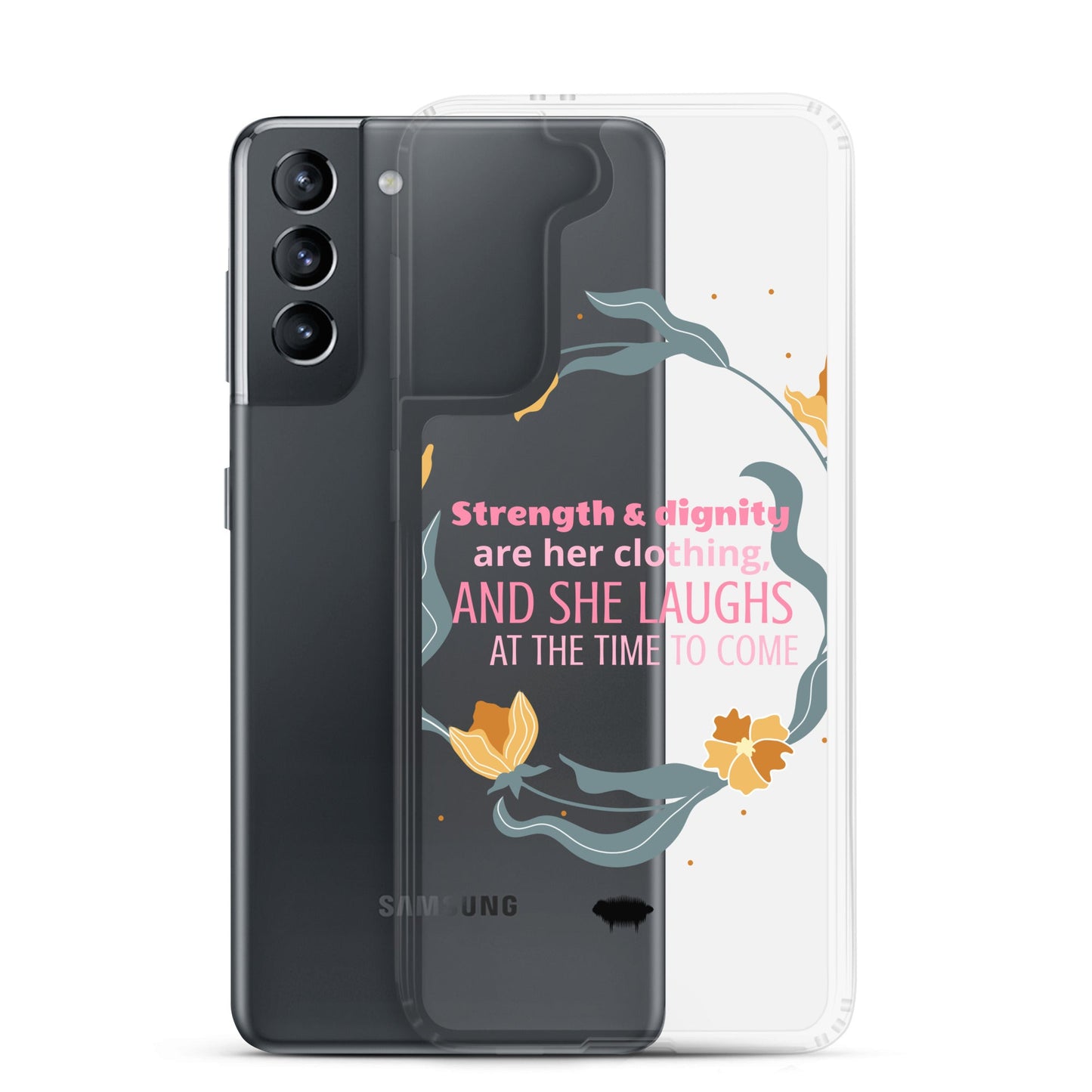 Proverbs 31:25 Clear Case for Samsung® - Valiant Sheep