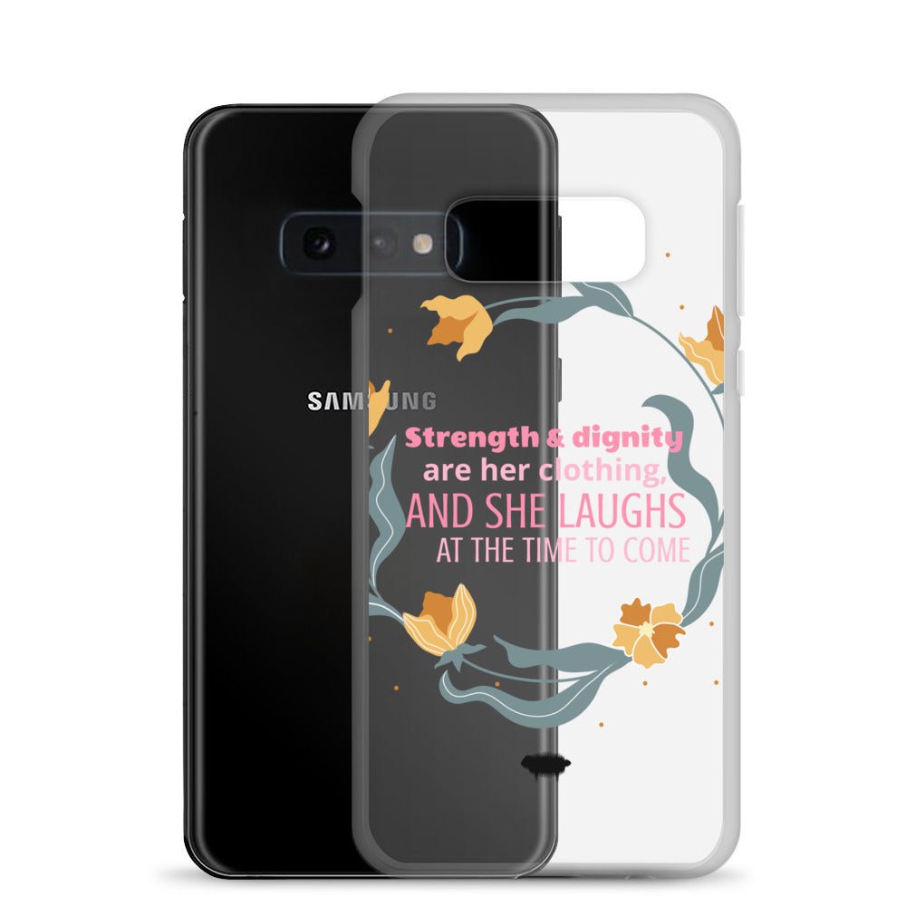 Proverbs 31:25 Clear Case for Samsung® - Valiant Sheep