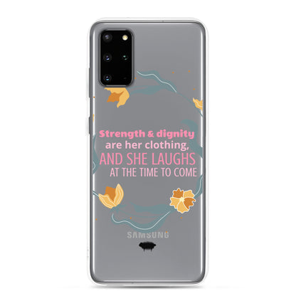 Proverbs 31:25 Clear Case for Samsung® - Valiant Sheep