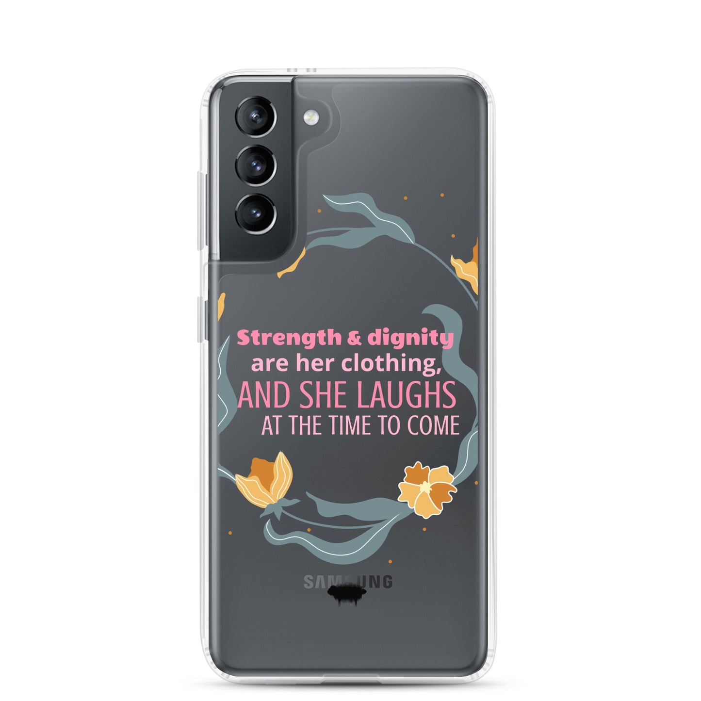 Proverbs 31:25 Clear Case for Samsung® - Valiant Sheep