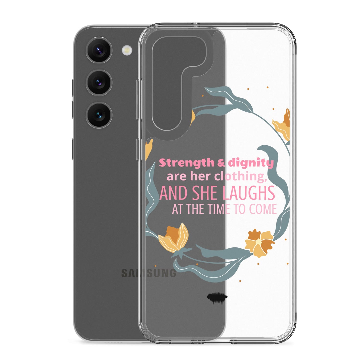 Proverbs 31:25 Clear Case for Samsung® - Valiant Sheep