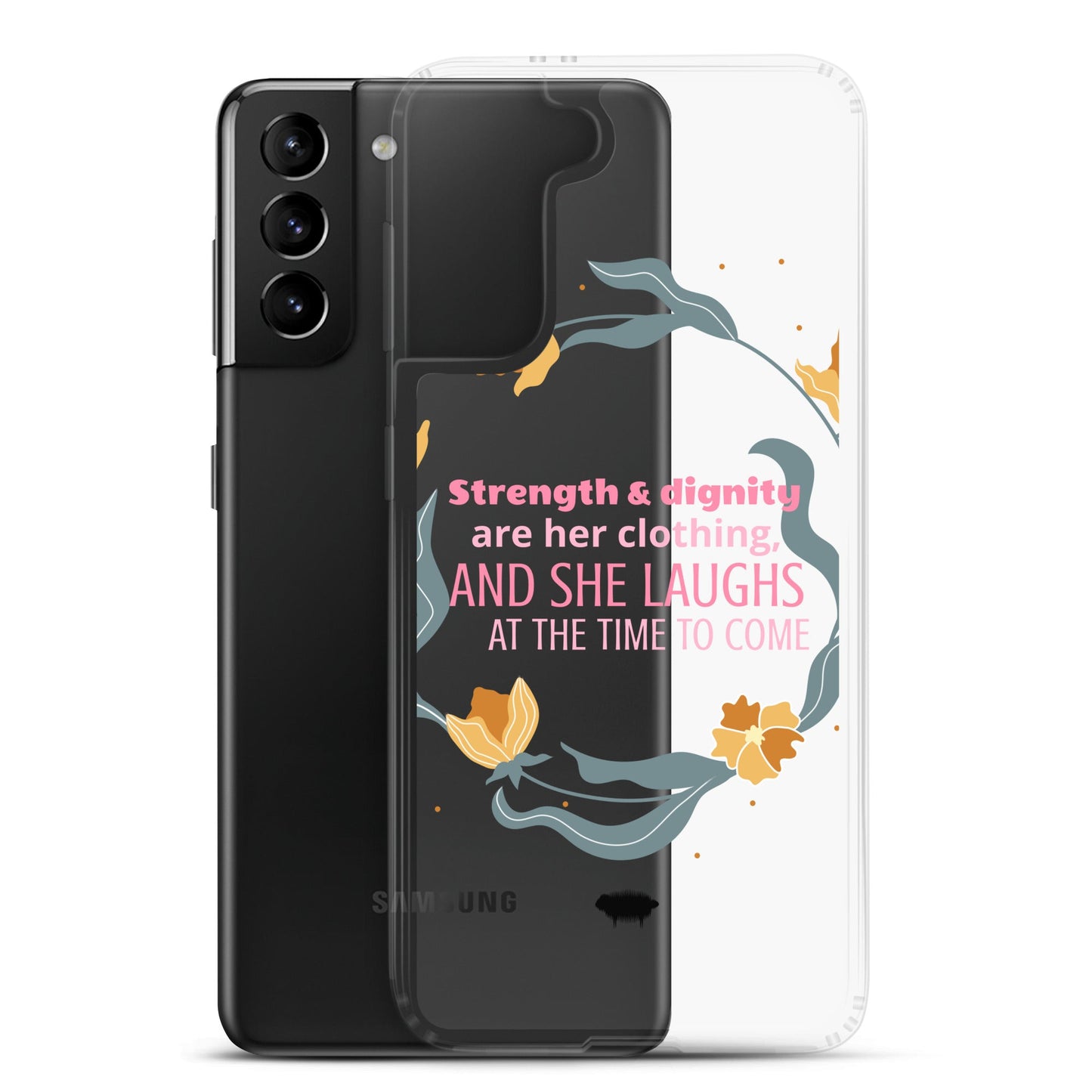 Proverbs 31:25 Clear Case for Samsung® - Valiant Sheep