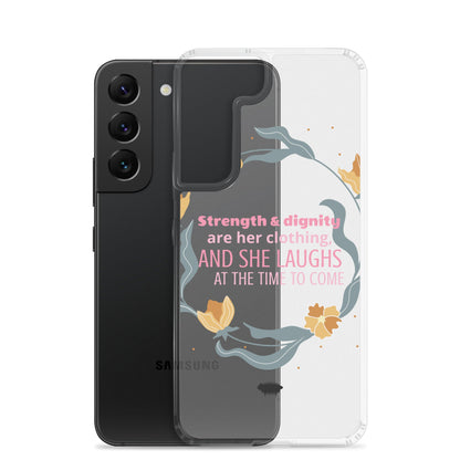 Proverbs 31:25 Clear Case for Samsung® - Valiant Sheep