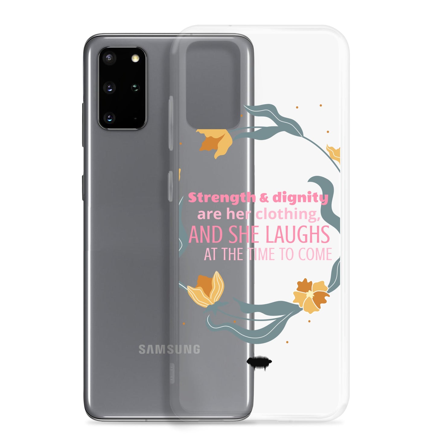 Proverbs 31:25 Clear Case for Samsung® - Valiant Sheep