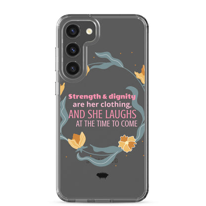 Proverbs 31:25 Clear Case for Samsung® - Valiant Sheep