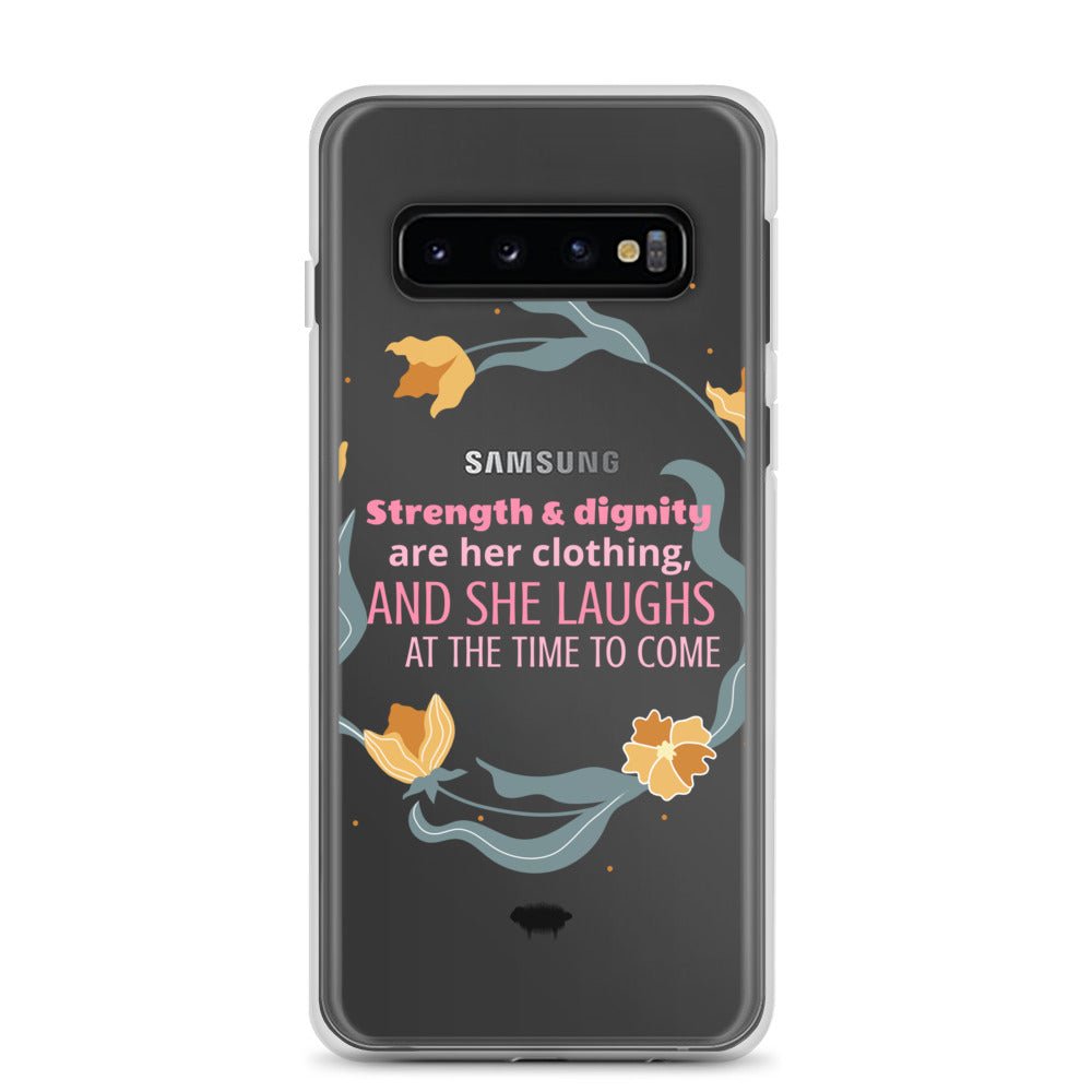 Proverbs 31:25 Clear Case for Samsung® - Valiant Sheep