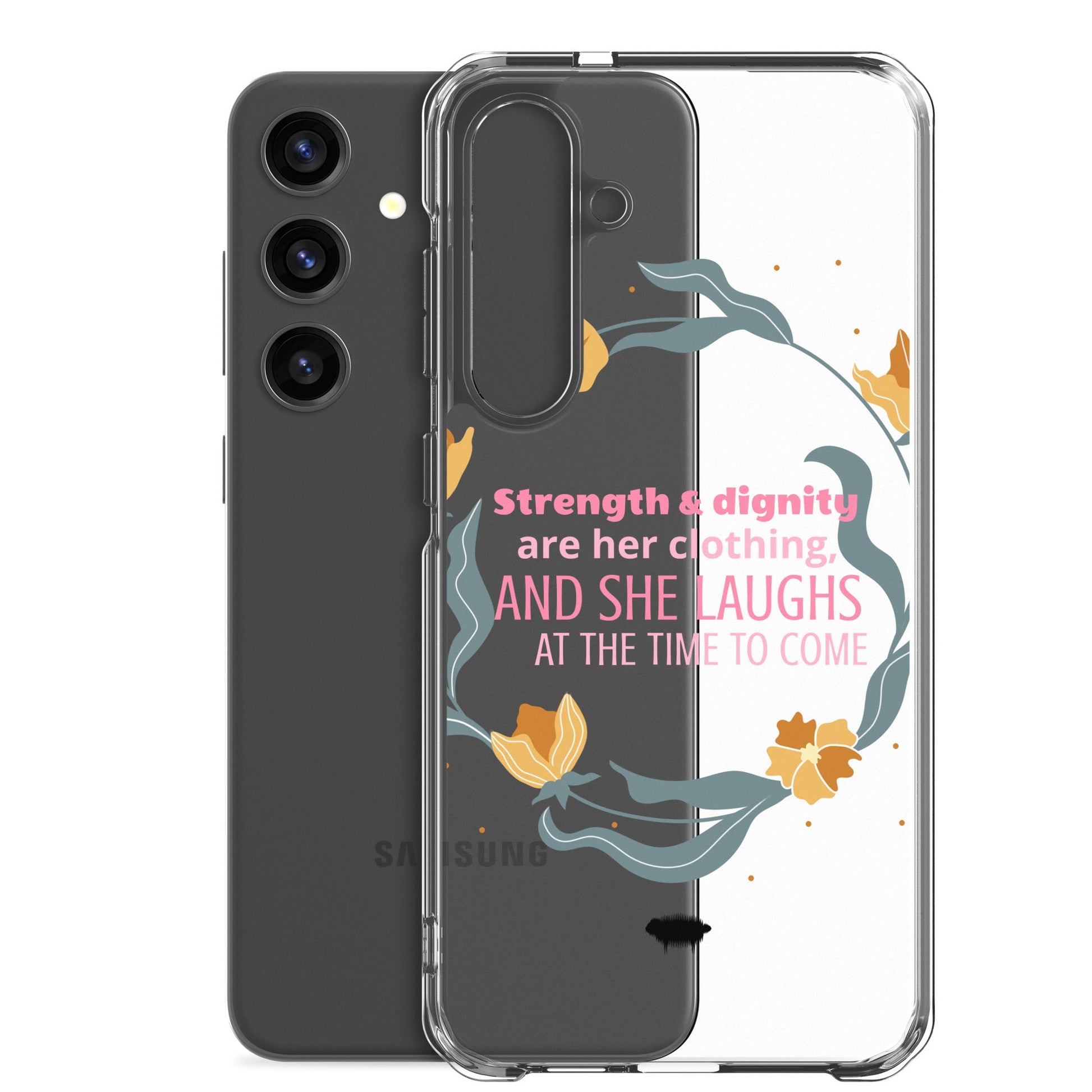 Proverbs 31:25 Clear Case for Samsung® - Valiant Sheep