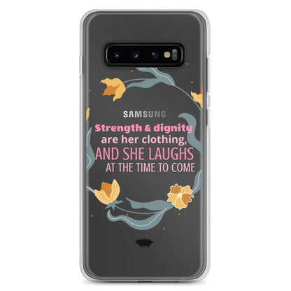 Proverbs 31:25 Clear Case for Samsung® - Valiant Sheep