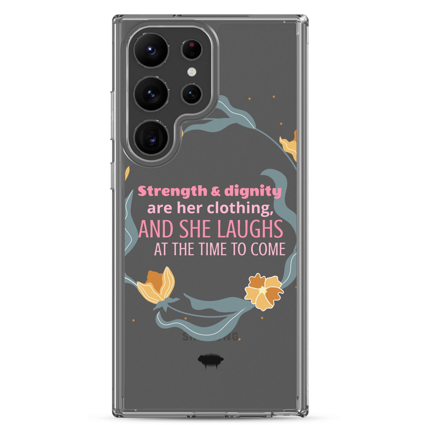 Proverbs 31:25 Clear Case for Samsung® - Valiant Sheep