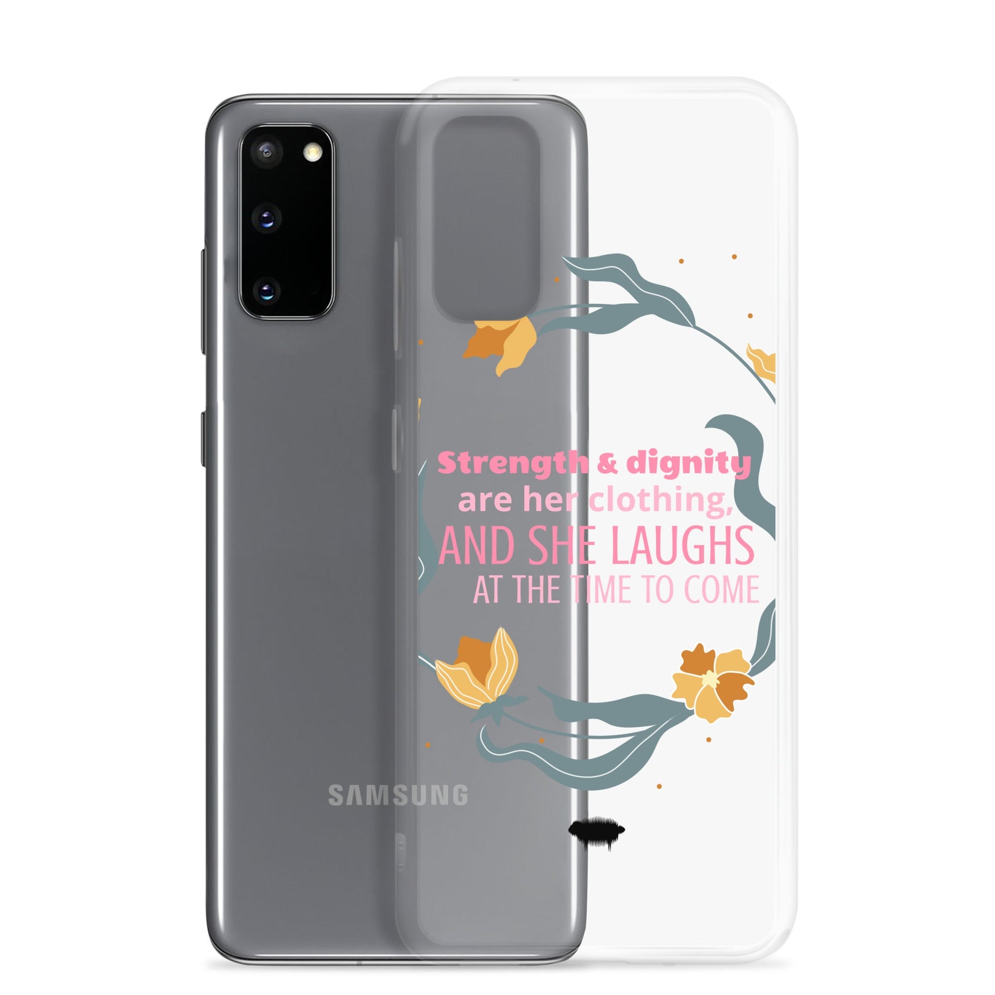 Proverbs 31:25 Clear Case for Samsung® - Valiant Sheep