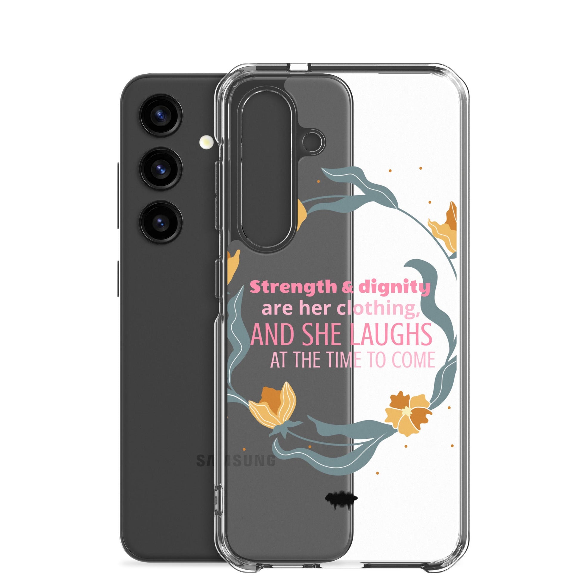 Proverbs 31:25 Clear Case for Samsung® - Valiant Sheep