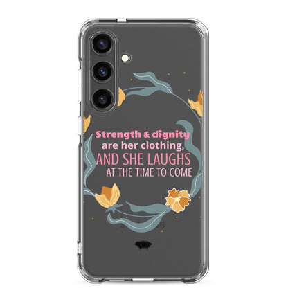 Proverbs 31:25 Clear Case for Samsung® - Valiant Sheep