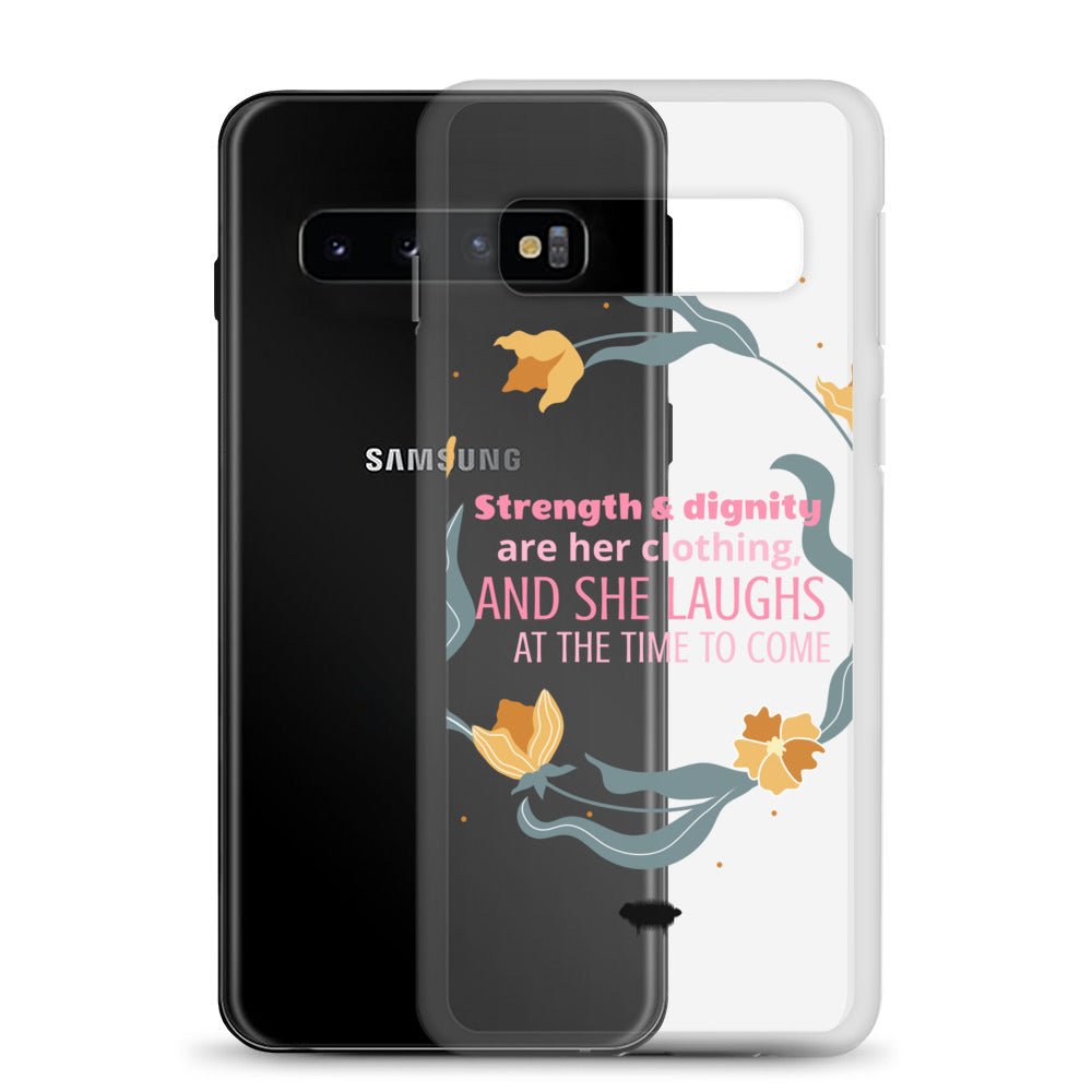 Proverbs 31:25 Clear Case for Samsung® - Valiant Sheep