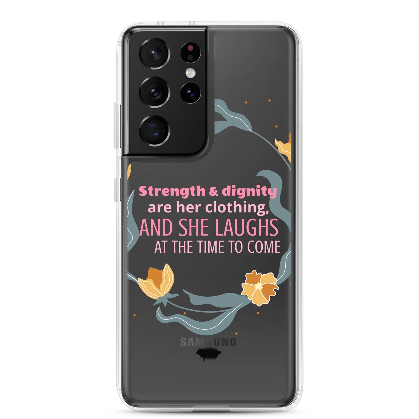 Proverbs 31:25 Clear Case for Samsung® - Valiant Sheep