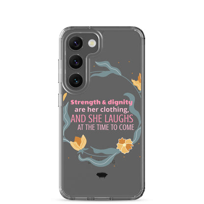 Proverbs 31:25 Clear Case for Samsung® - Valiant Sheep