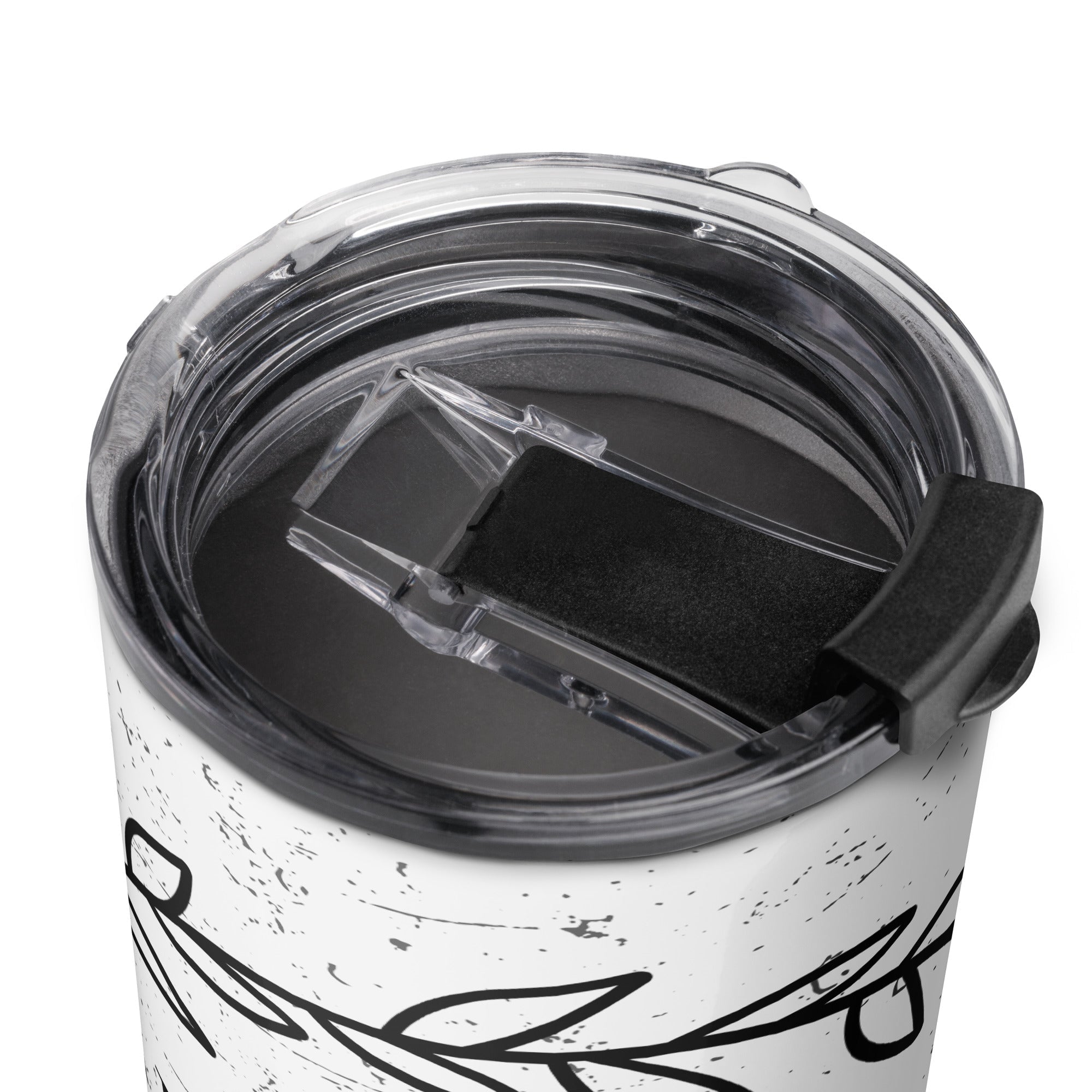 Tapered Stainless Steel Tumbler - "He Will Lift My Head" - Valiant Sheep Store