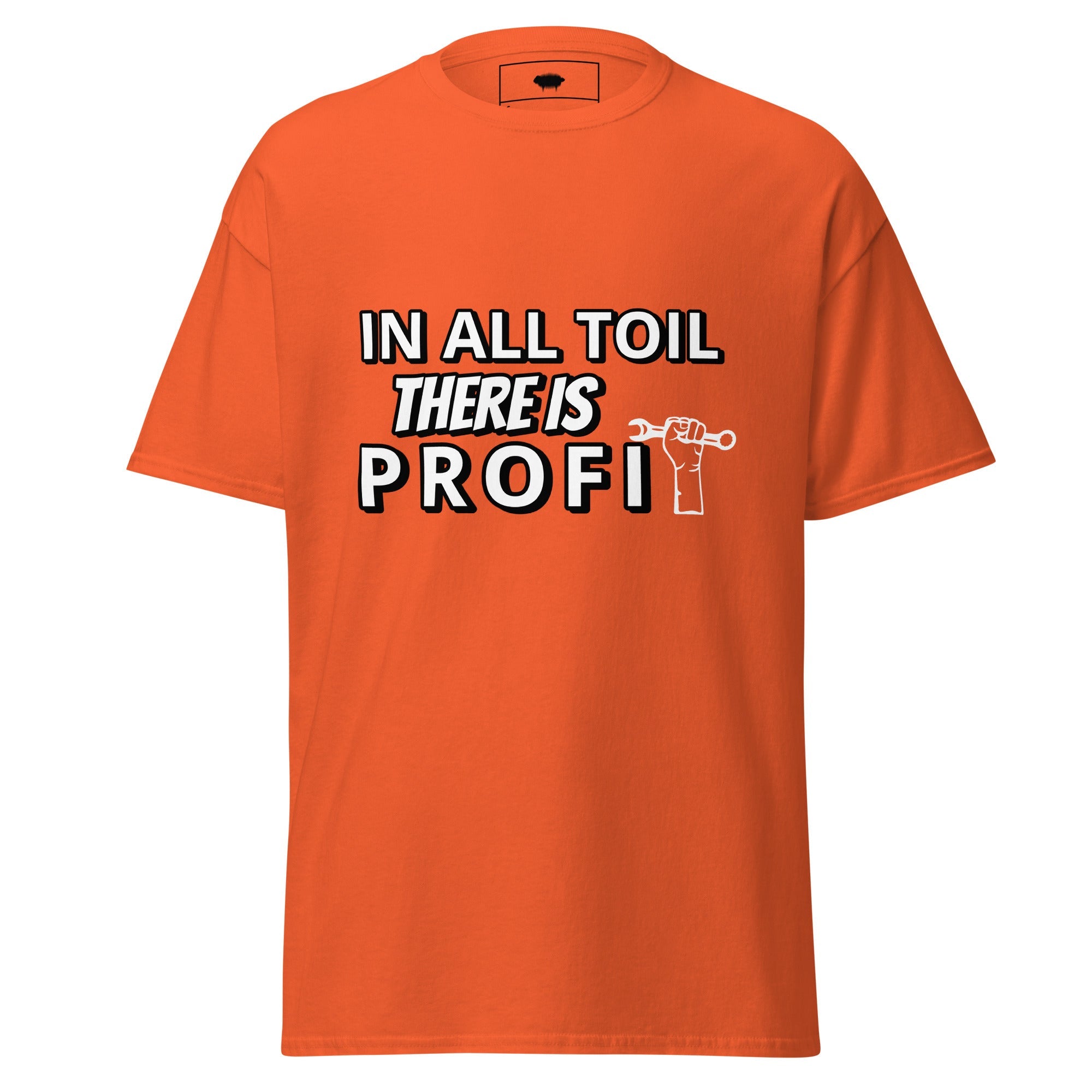 Unisex Classic Tee - Proverbs 14:23 Orange - Valiant Sheep