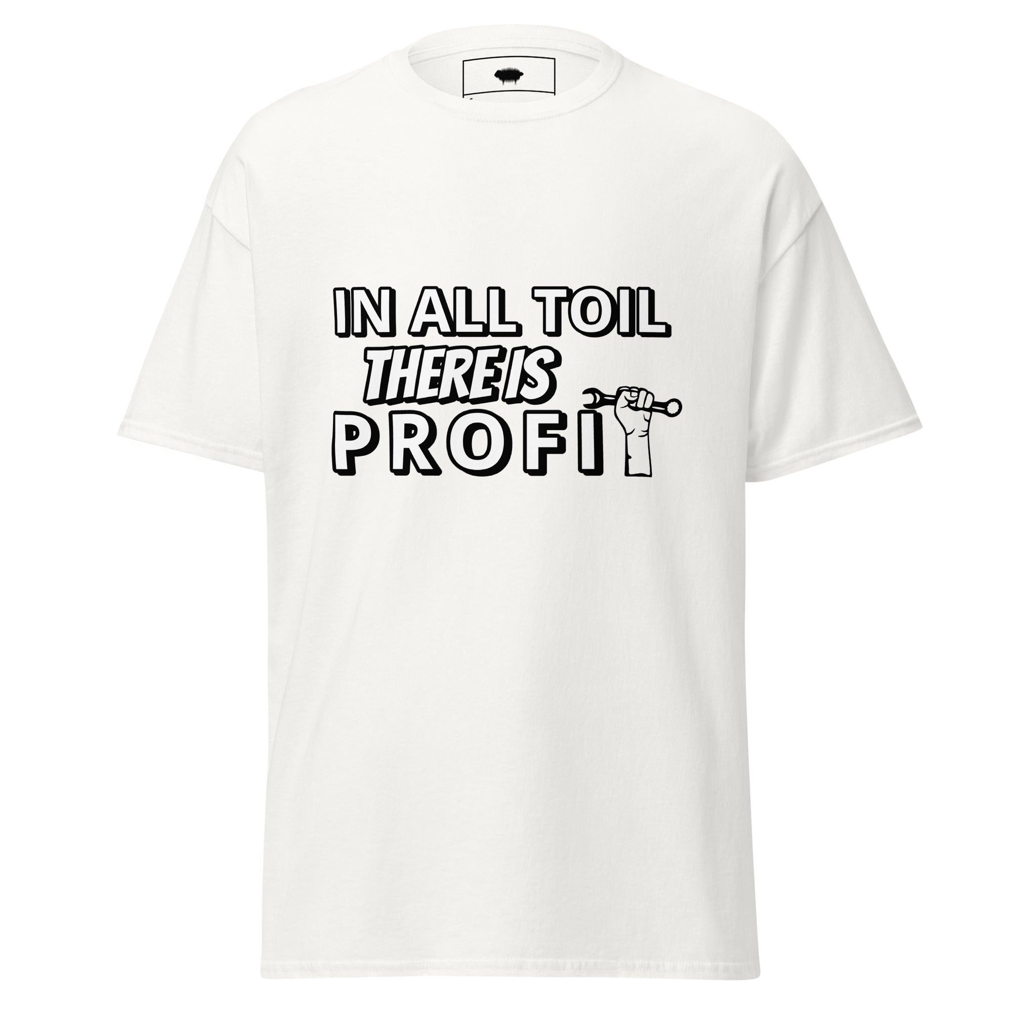 Unisex Classic Tee - Proverbs 14:23 White - Valiant Sheep