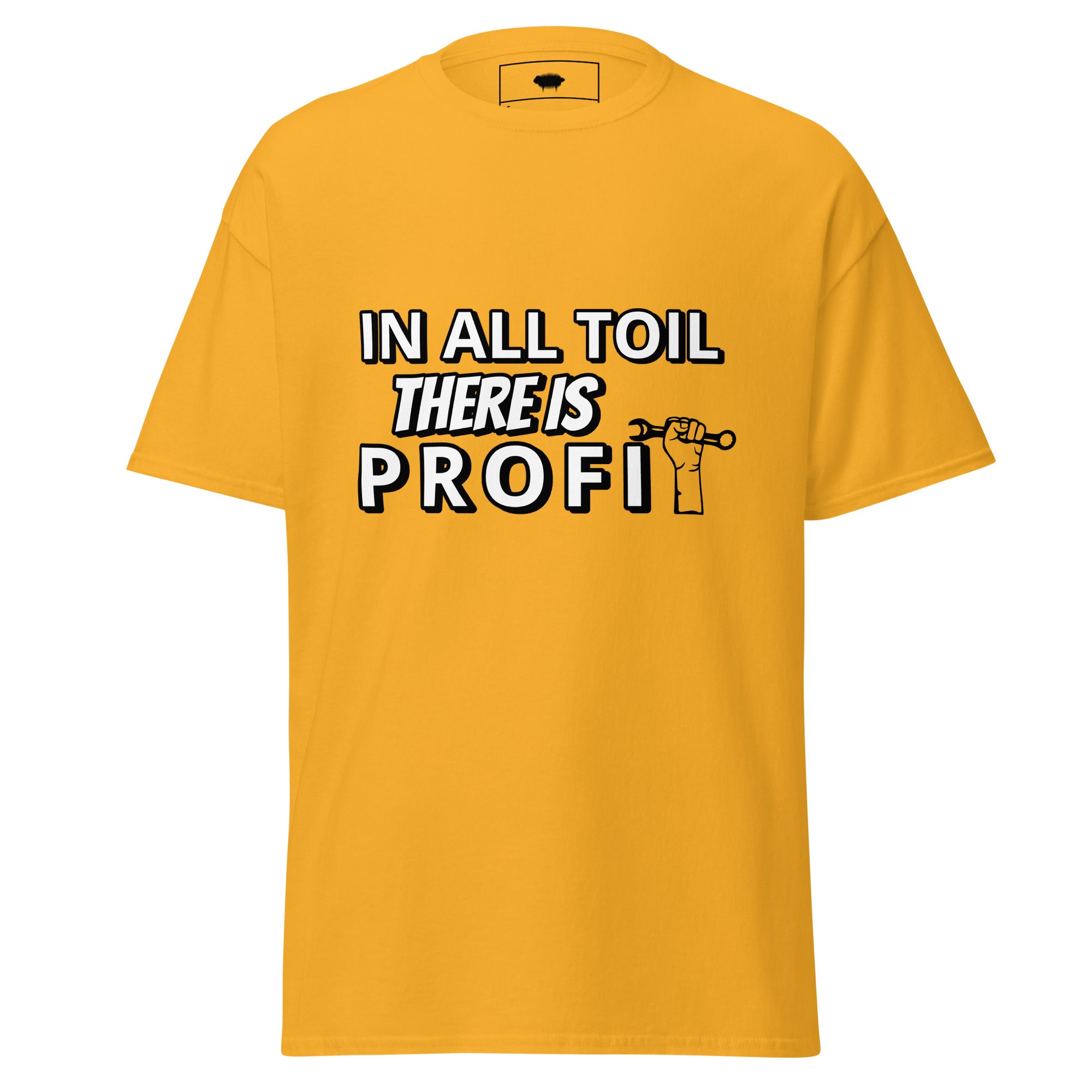 Unisex Classic Tee - Proverbs 14:23 Gold - Valiant Sheep