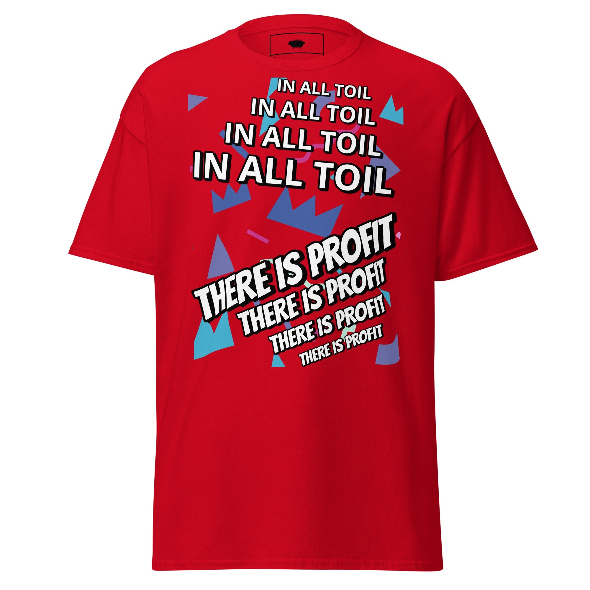 Unisex Classic Tee - Proverbs 14:23 “In All Toil There Is Profit” Red - Valiant Sheep Store