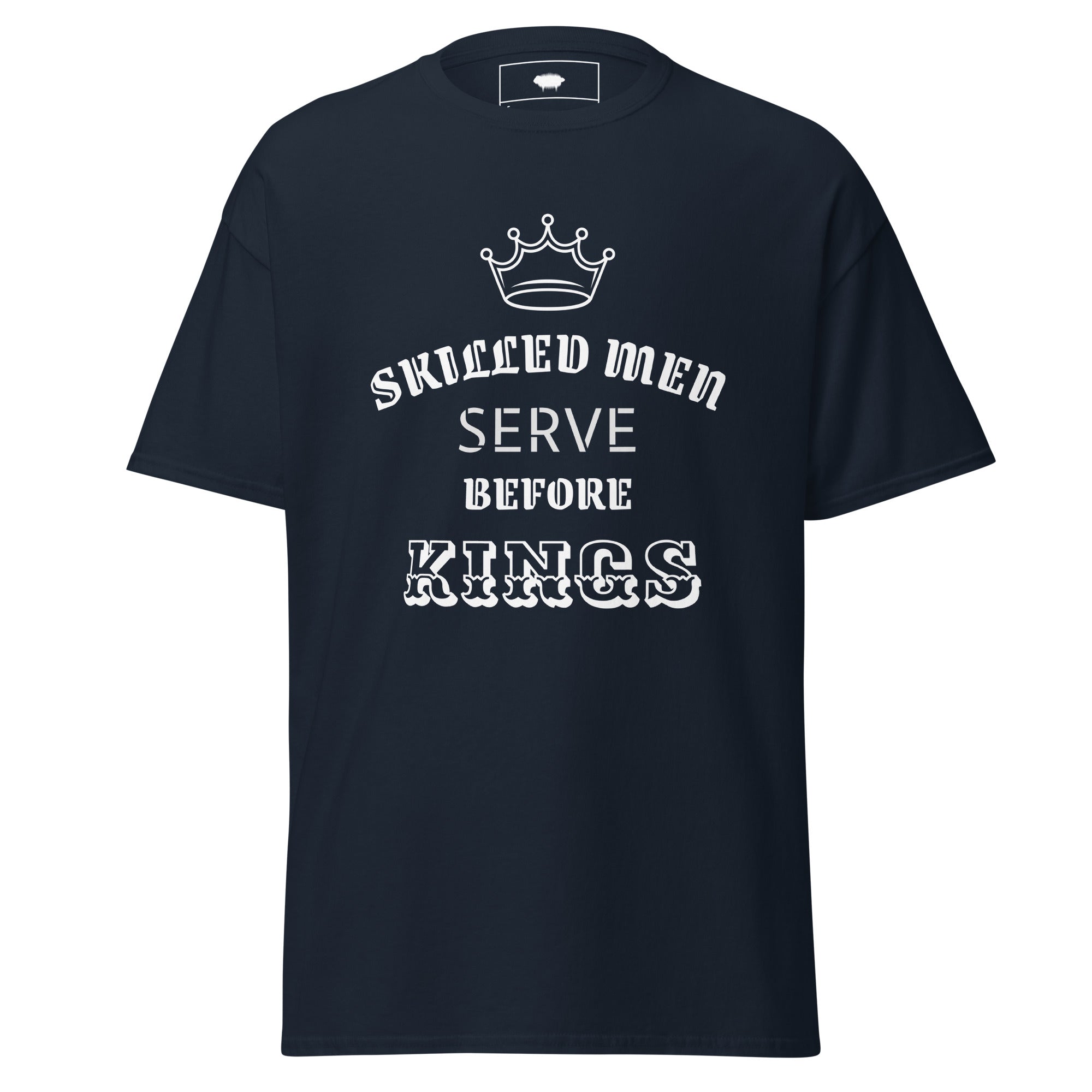 Unisex Classic Tee - Proverbs 22:29 Navy - Valiant Sheep