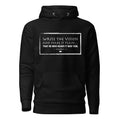 Unisex Hoodie - Habbakuk 2:2 "Write the Vision" Black - Valiant Sheep Store