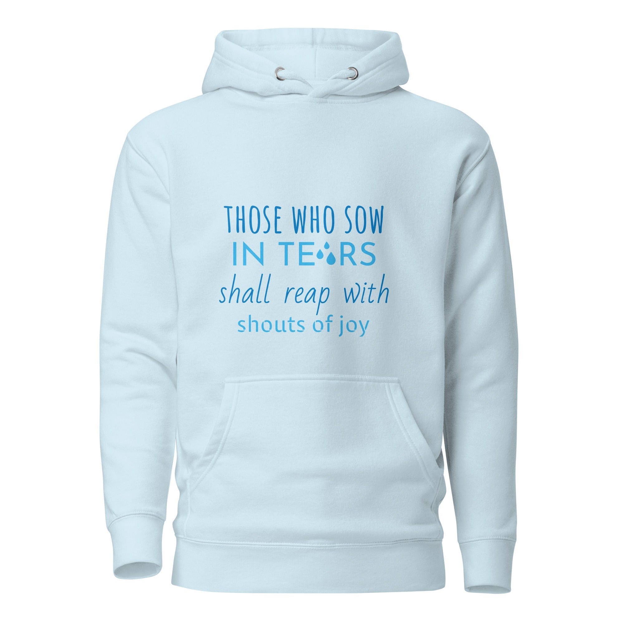 Unisex Hoodie - "Just Tears" Sky Blue - Valiant Sheep Store