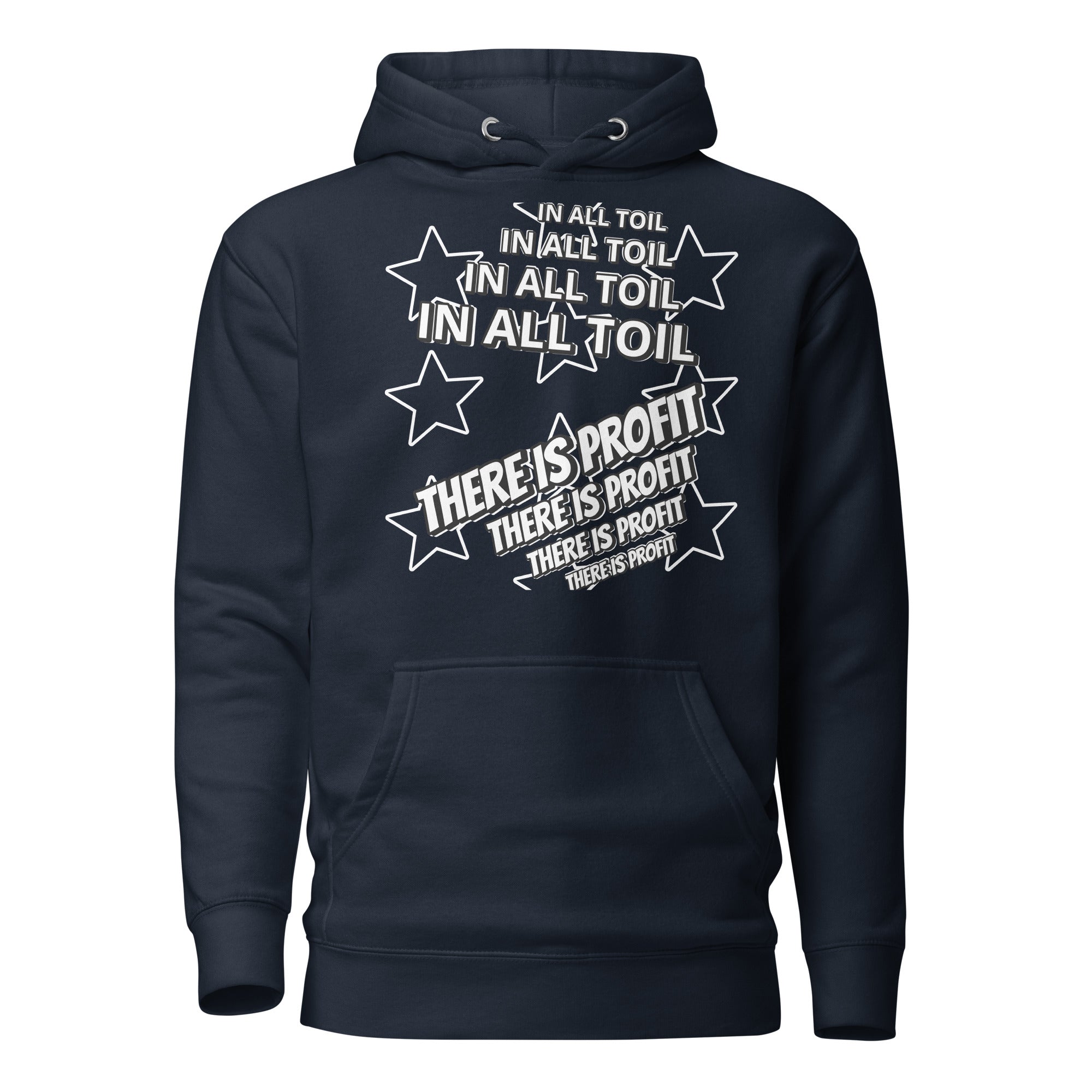 Unisex Hoodie - Proverbs 14:23 "In All Toil There Is Profit" Navy Blazer - Valiant Sheep Store