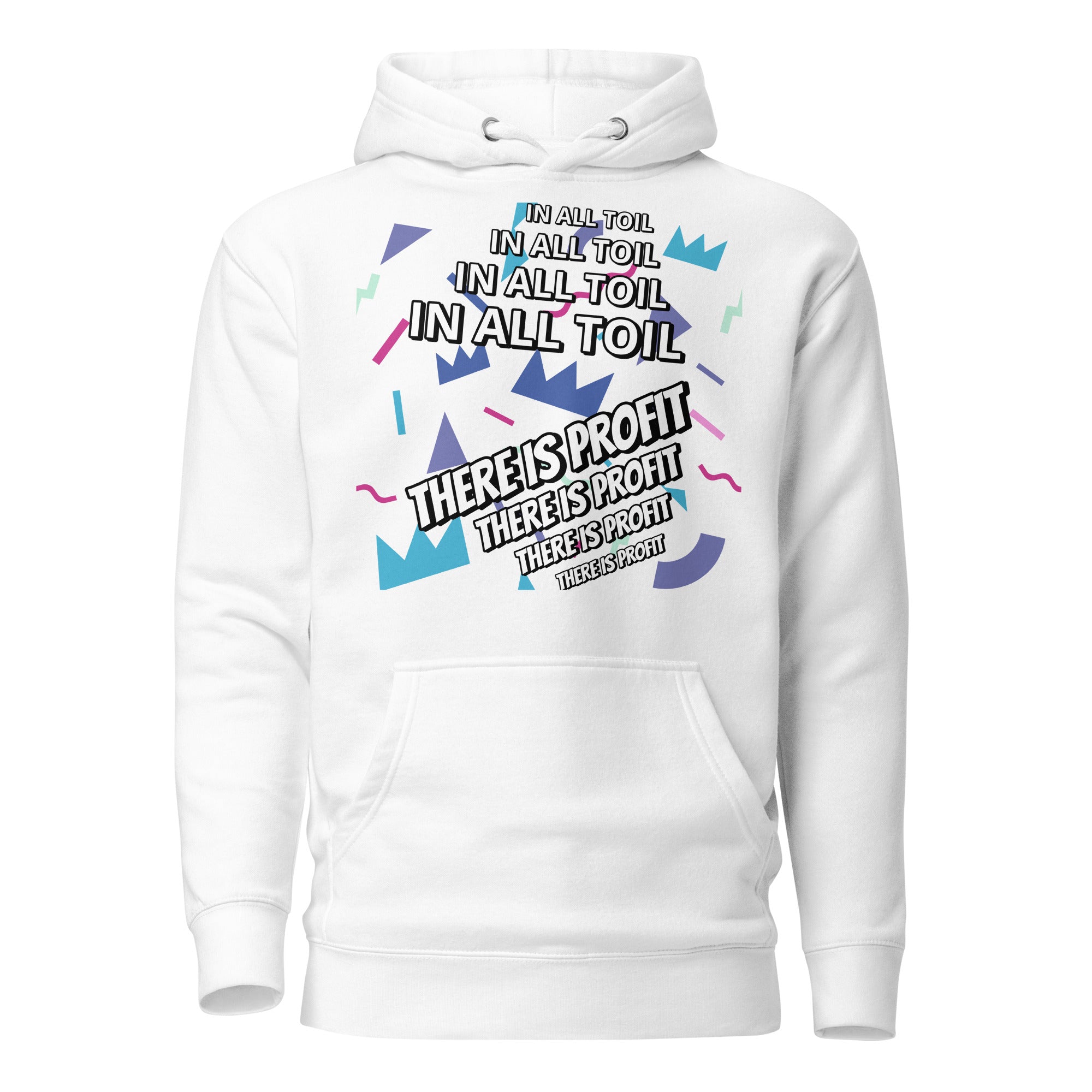 Unisex Hoodie - Proverbs 14:23 "In All Toil There Is Profit" White - Valiant Sheep Store