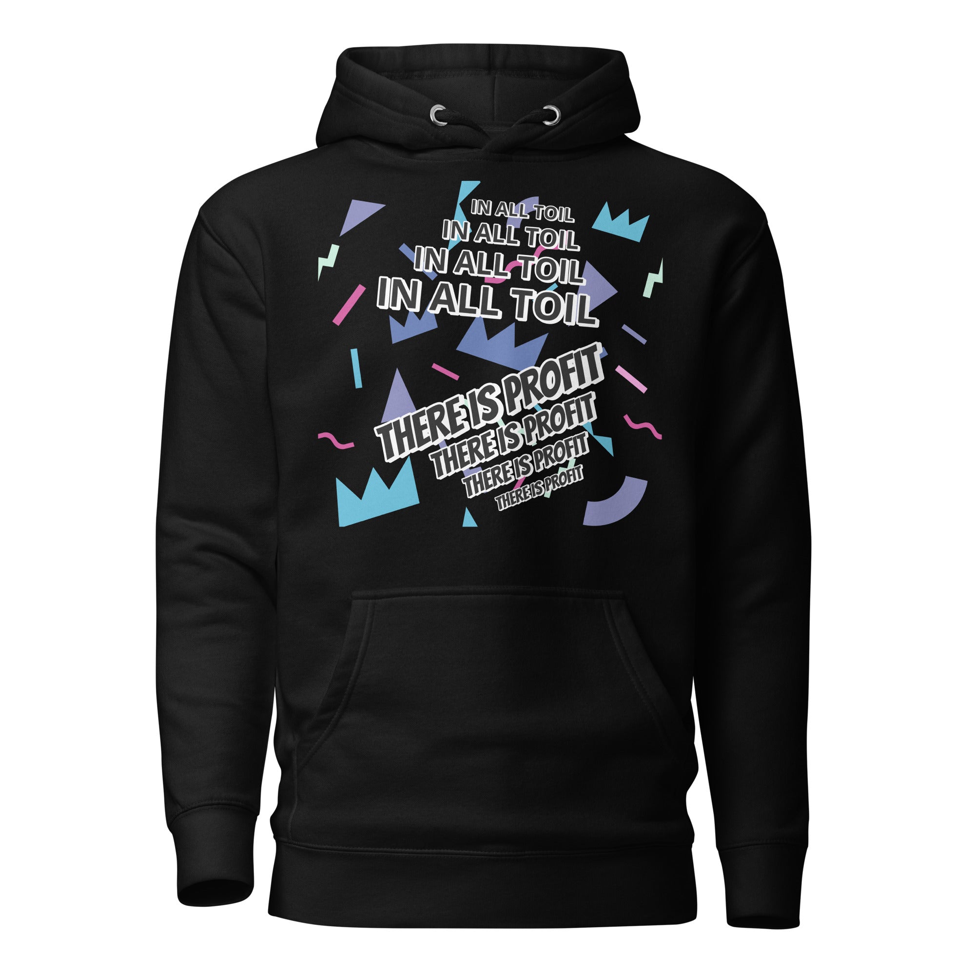 Unisex Hoodie - Proverbs 14:23 "In All Toil There Is Profit" Black - Valiant Sheep Store