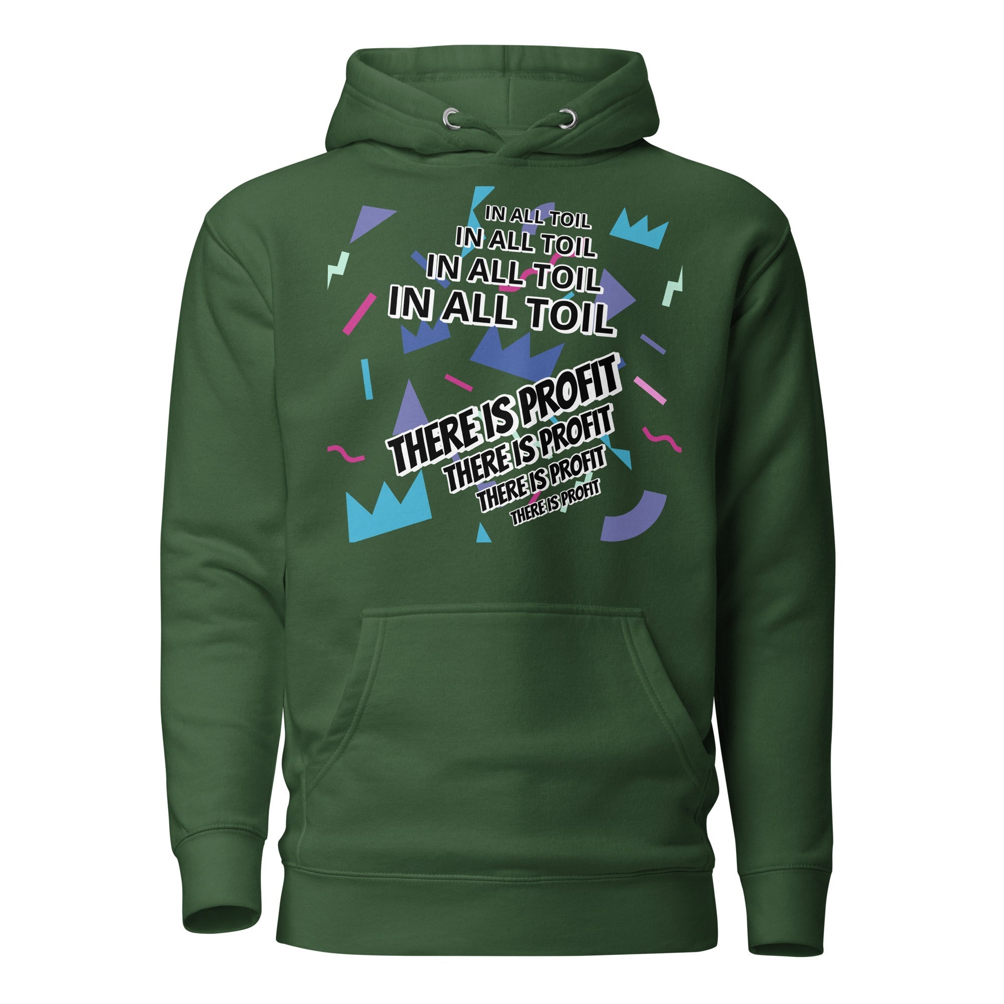 Unisex Hoodie - Proverbs 14:23 "In All Toil There Is Profit" Forest Green - Valiant Sheep Store