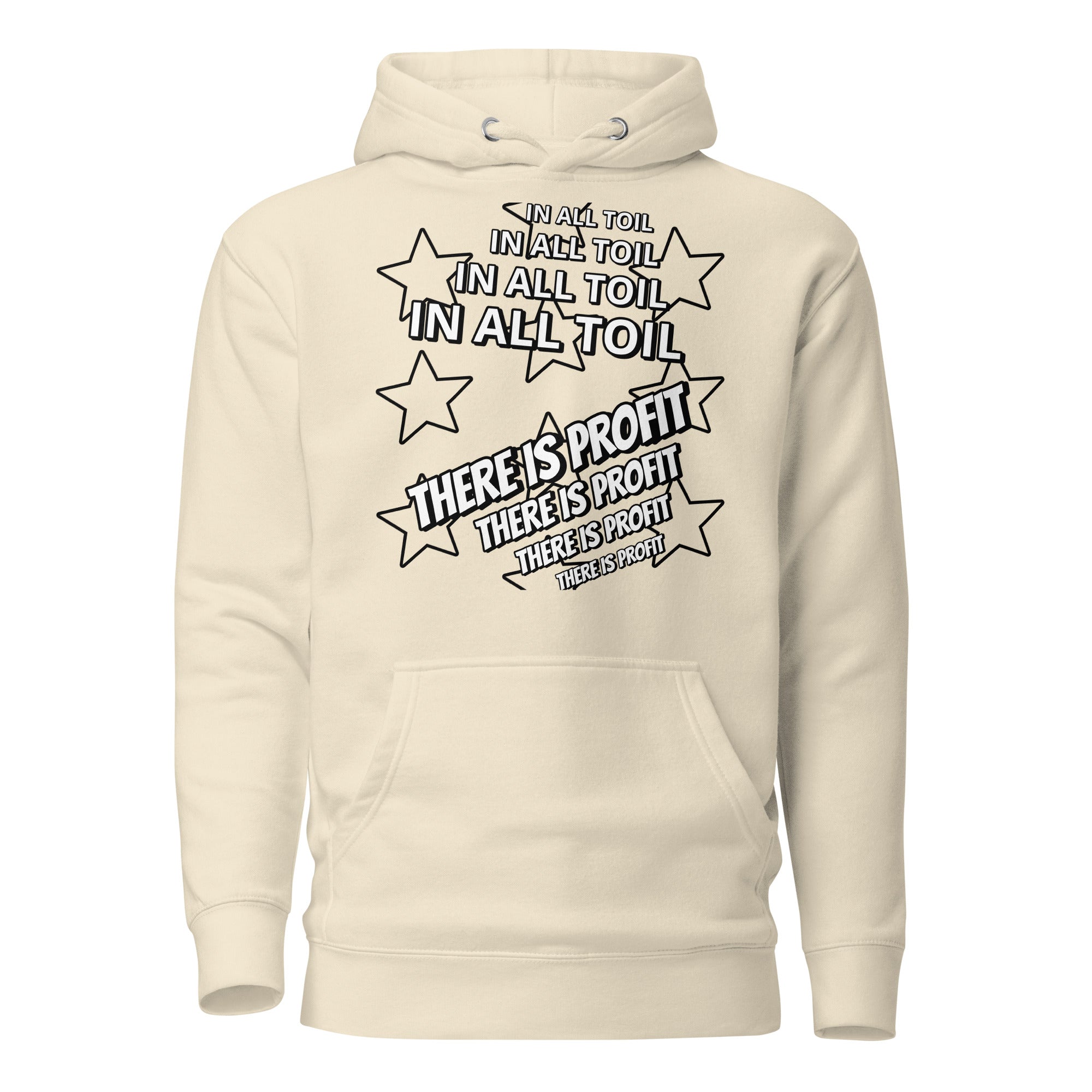 Unisex Hoodie - Proverbs 14:23 "In All Toil There Is Profit" Bone - Valiant Sheep Store