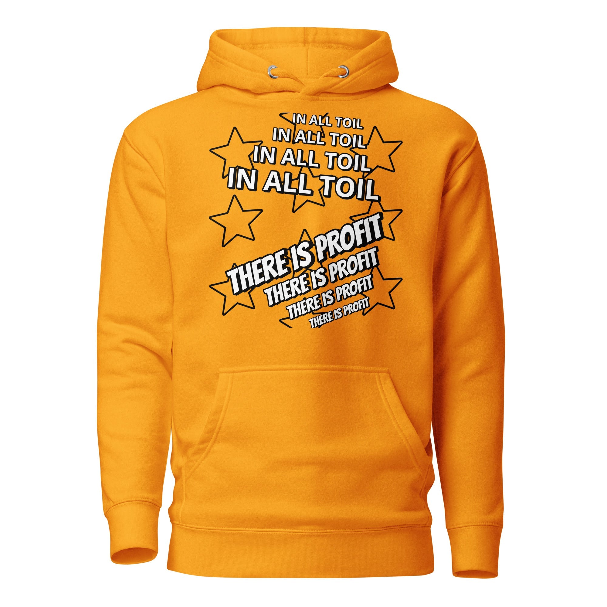 Unisex Hoodie - Proverbs 14:23 "In All Toil There Is Profit" Team Gold - Valiant Sheep Store