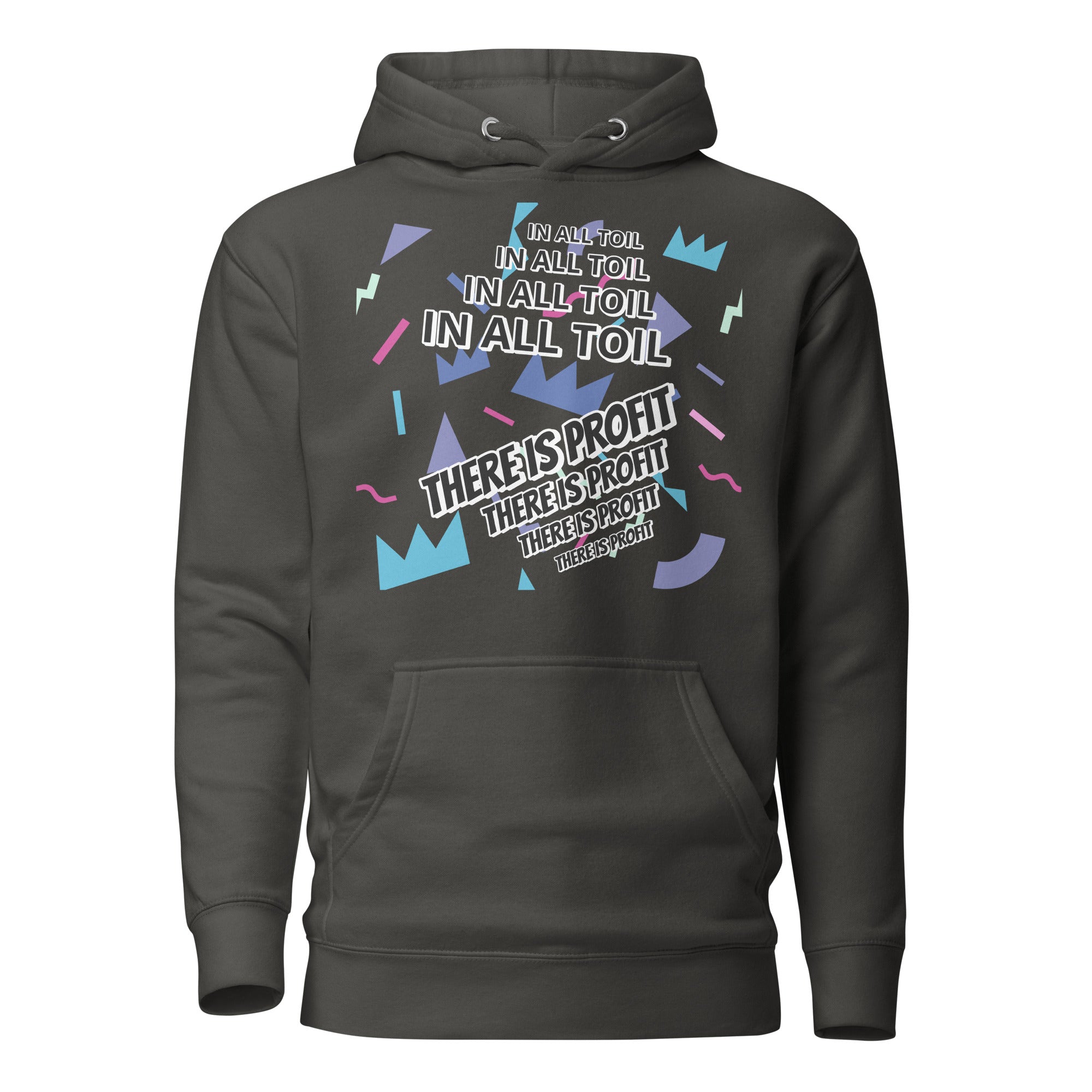 Unisex Hoodie - Proverbs 14:23 "In All Toil There Is Profit" Vintage Black - Valiant Sheep Store
