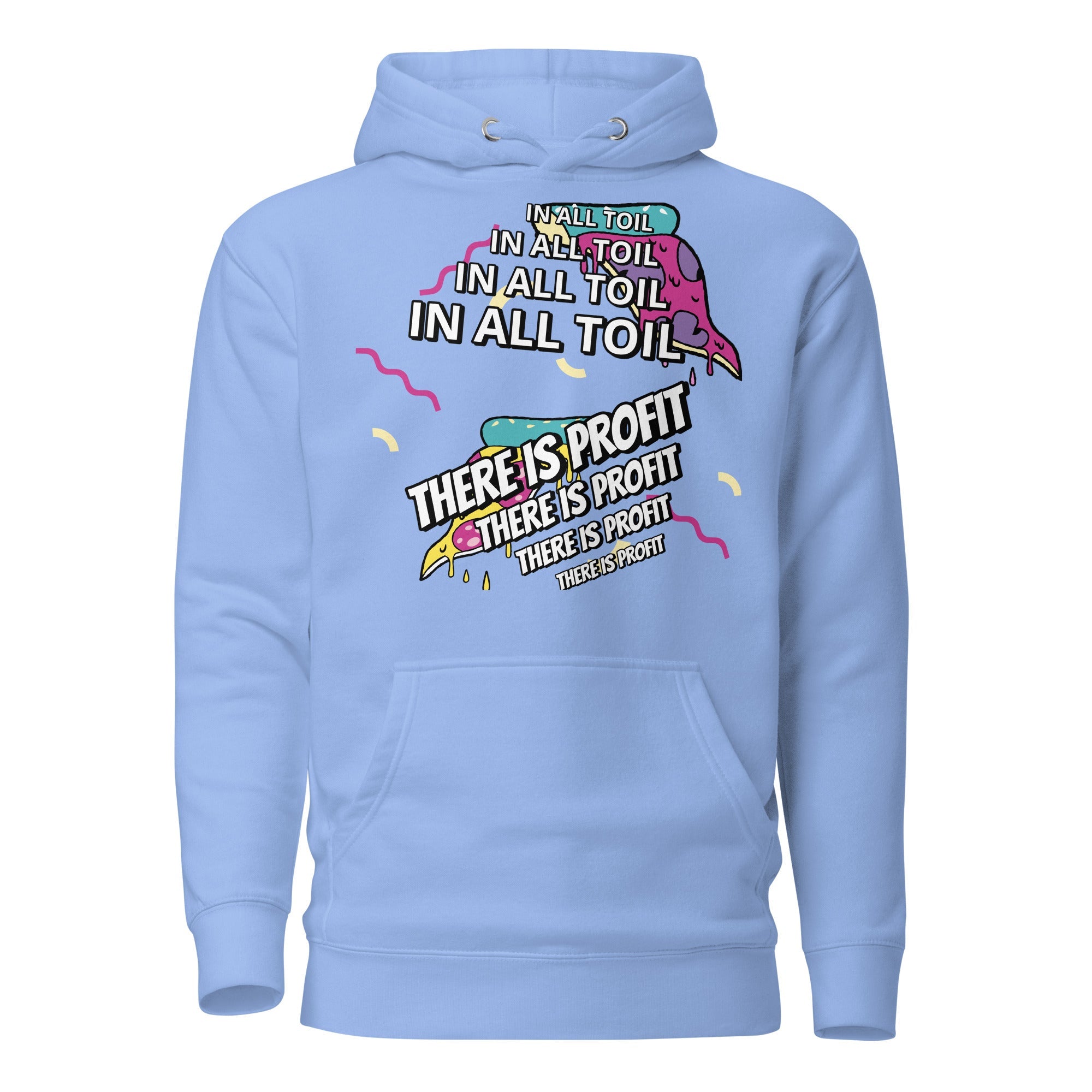 Unisex Hoodie - Proverbs 14:23 "In All Toil There Is Profit" Carolina Blue - Valiant Sheep Store