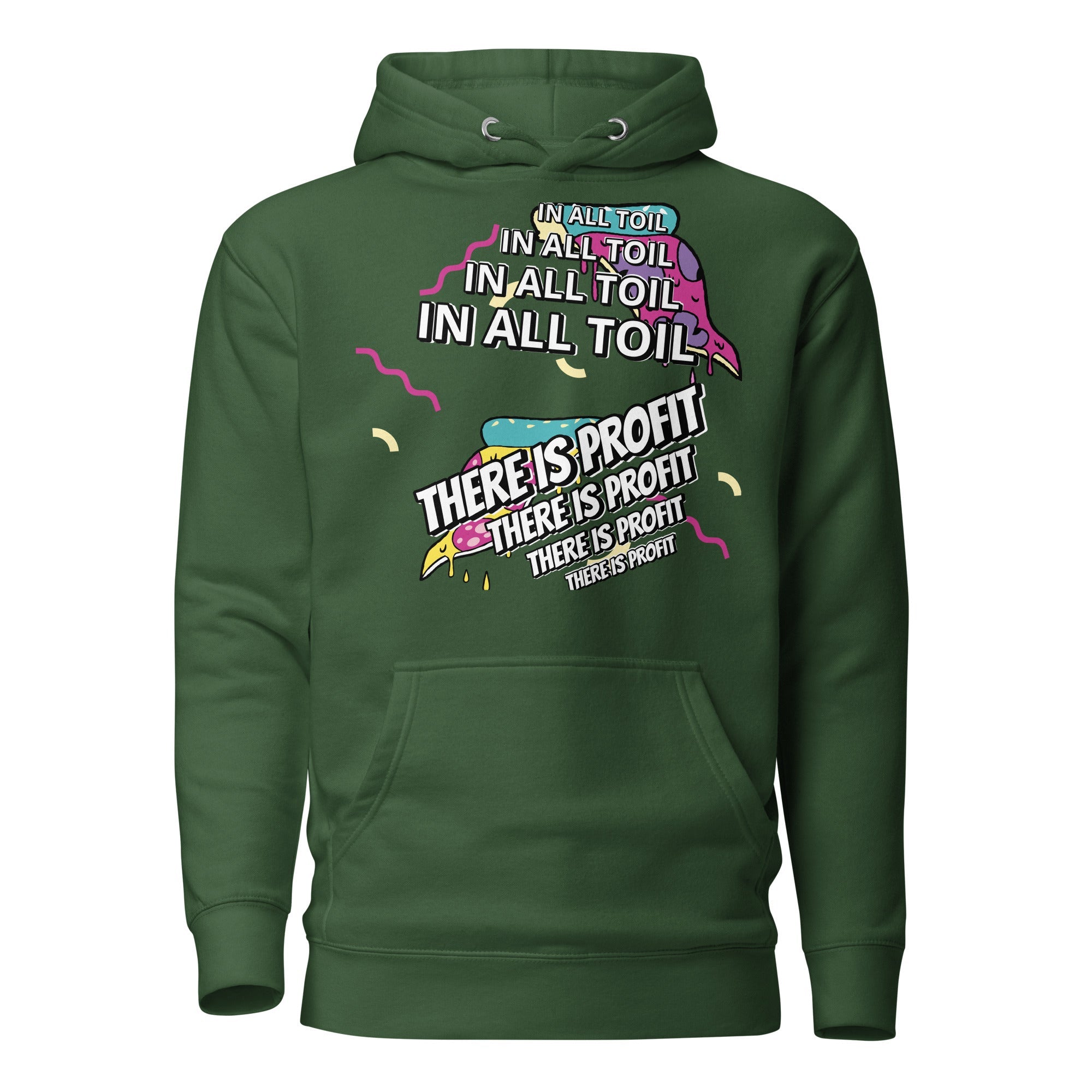 Unisex Hoodie - Proverbs 14:23 "In All Toil There Is Profit" Forest Green - Valiant Sheep Store