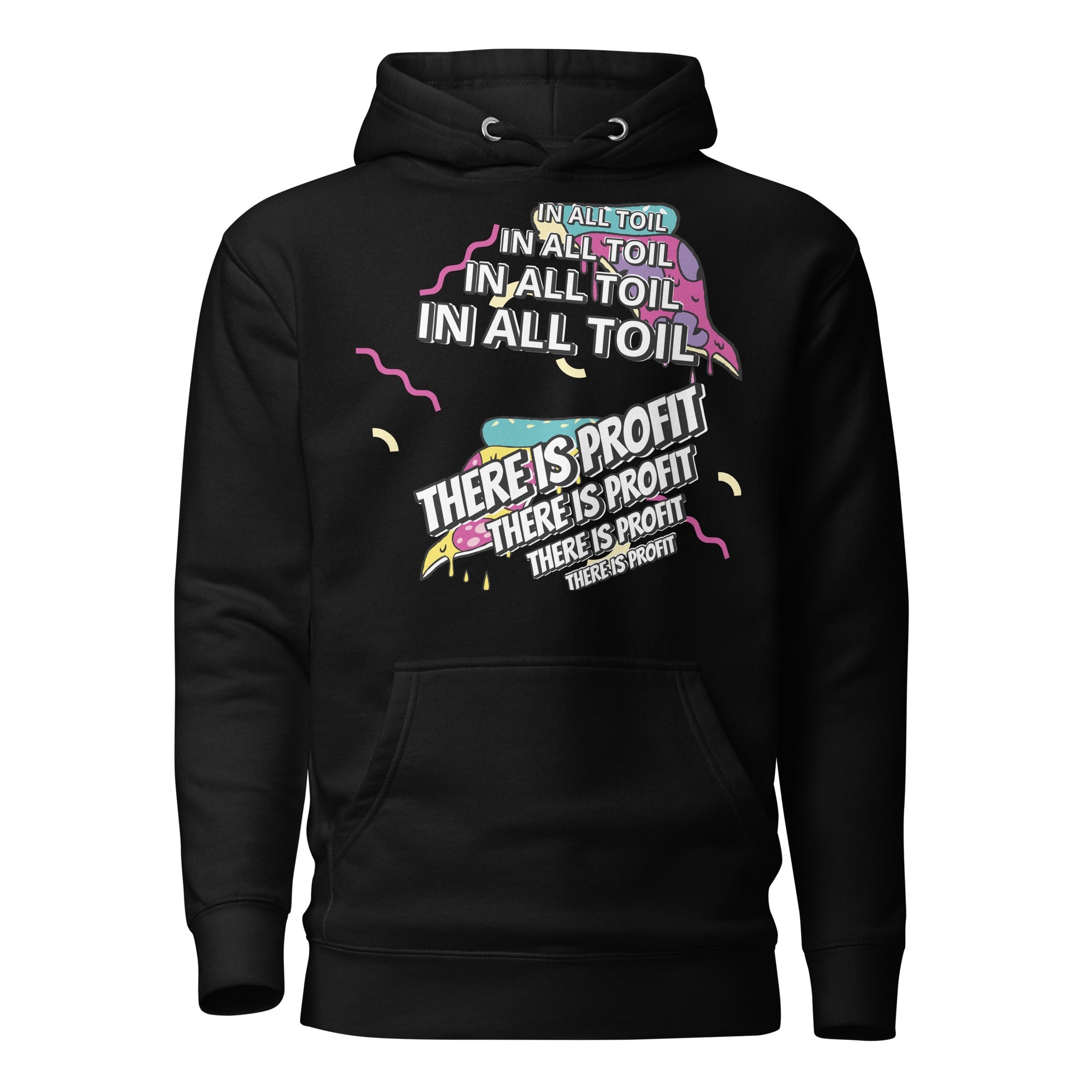 Unisex Hoodie - Proverbs 14:23 "In All Toil There Is Profit" Black - Valiant Sheep Store