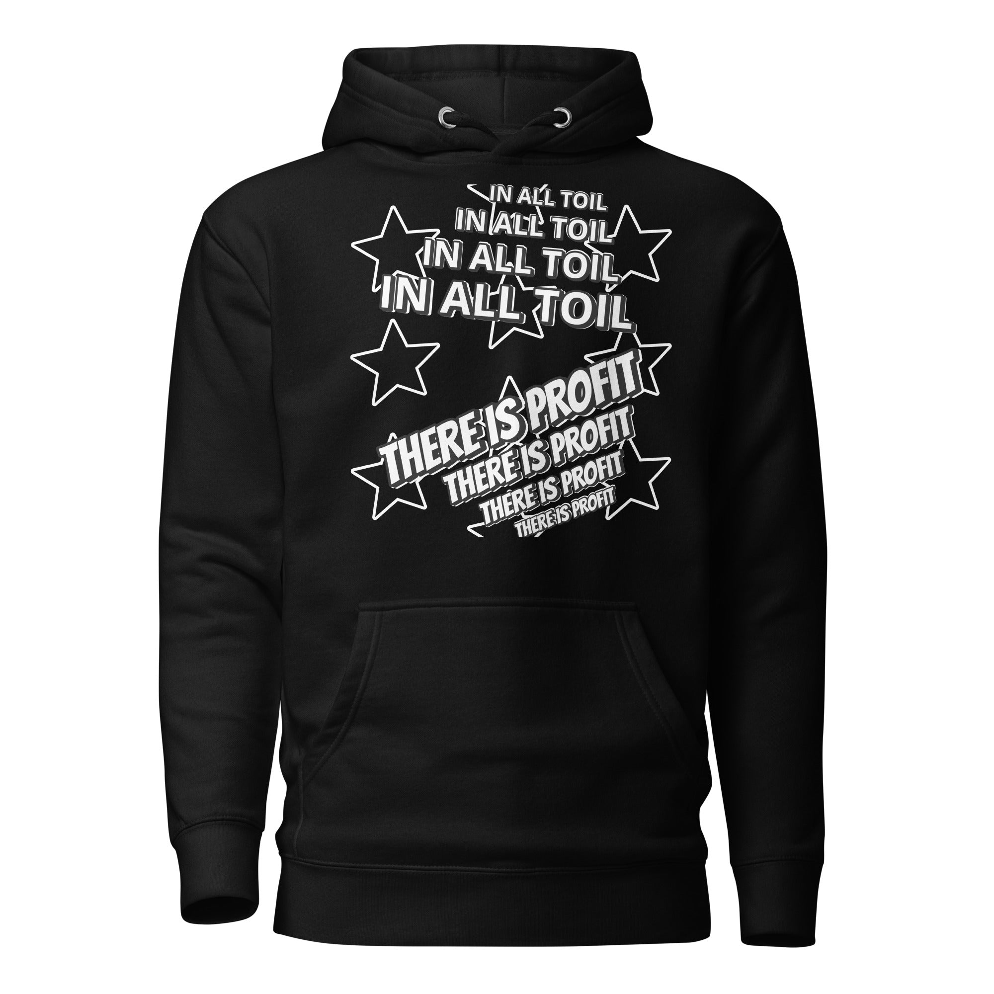 Unisex Hoodie - Proverbs 14:23 "In All Toil There Is Profit" Black - Valiant Sheep Store