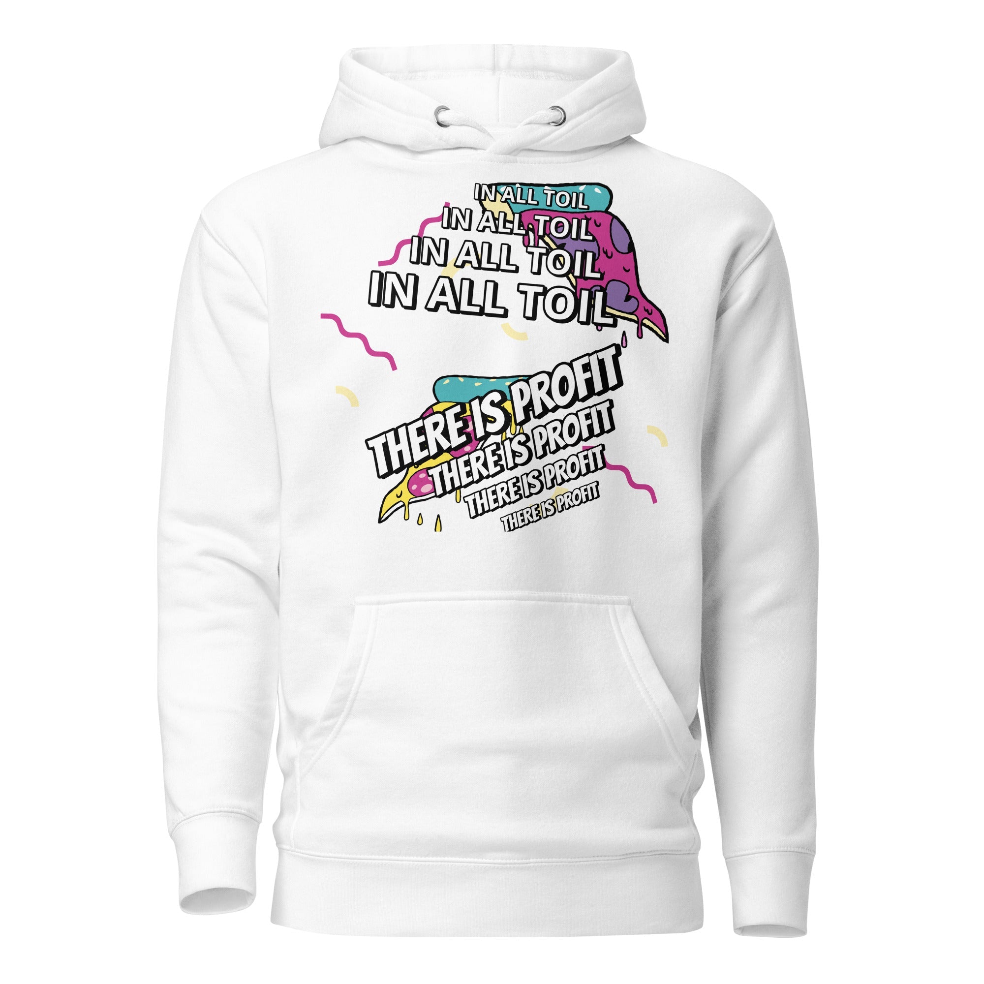 Unisex Hoodie - Proverbs 14:23 "In All Toil There Is Profit" White - Valiant Sheep Store